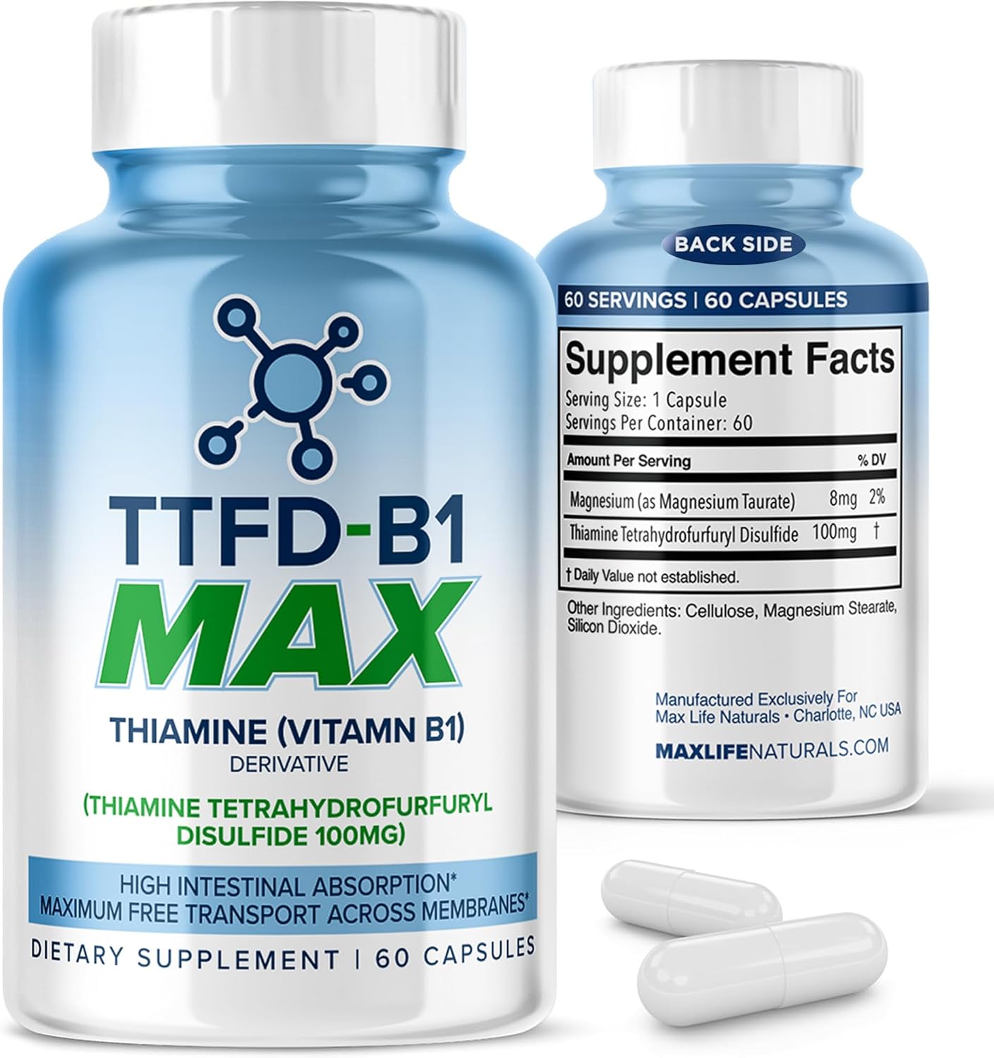 TTFD Thiamine B1 Supplement for Energy & Focus by MaxLife
