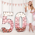 Mosaic Numbers for Balloons 3FT Frame - Ready Party Centerpiece