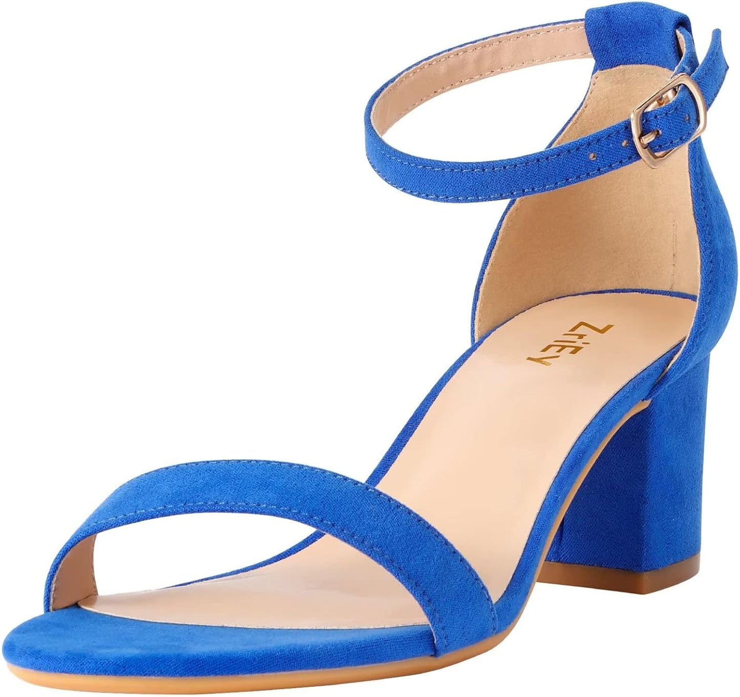 ZriEy Chunky Heels for Women Strappy Platform Sandals