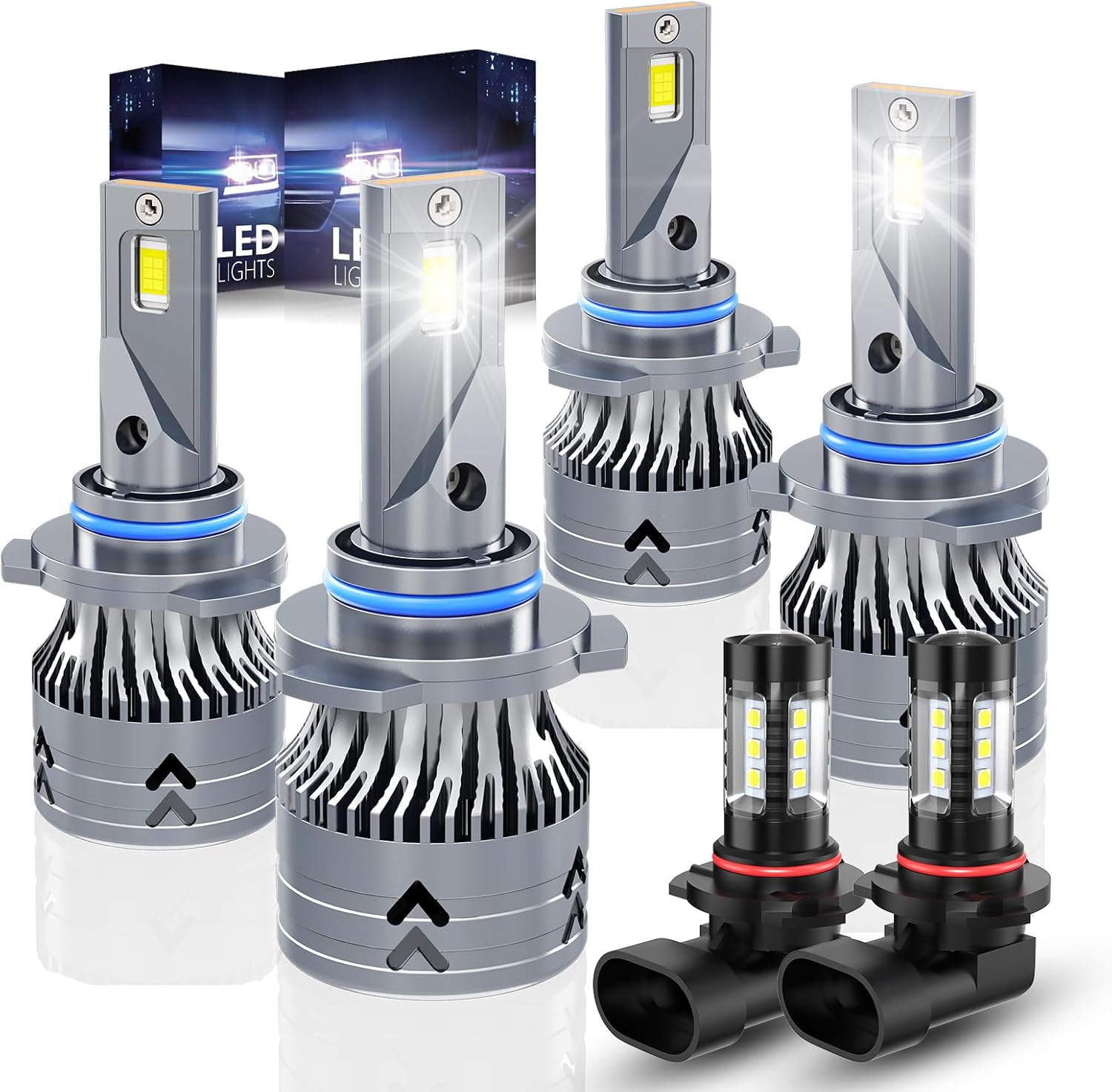 Upgraded 9005 9006 Light Bulbs for Chevy Silverado 1500 2500 HD
