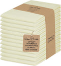 Flour Sack Light Yellow Kitchen Towels 100% Cotton - Absorbent Set