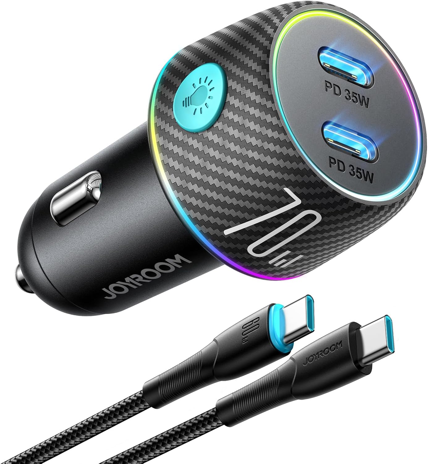 Super Fast JOYROOM 70W USB C Car Charger