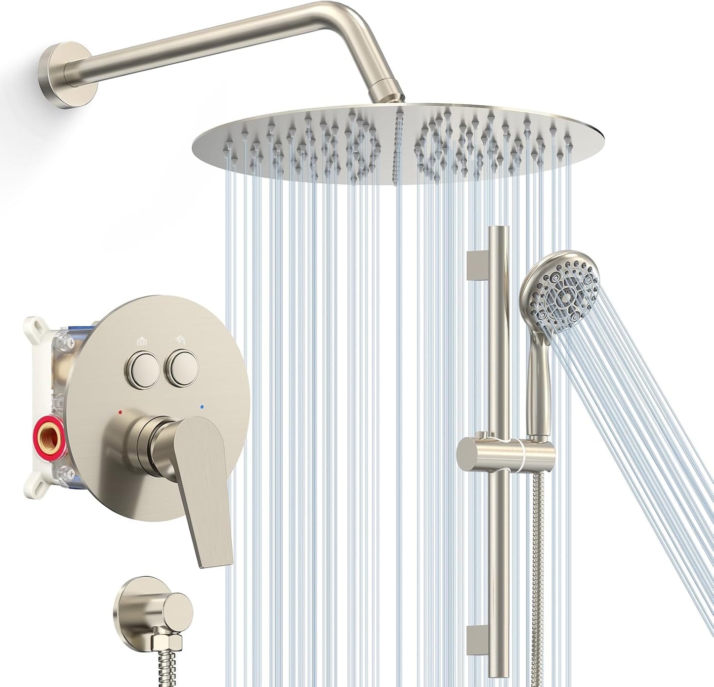 12 Inch Rainfall Shower Head and Handheld Combo Set Review