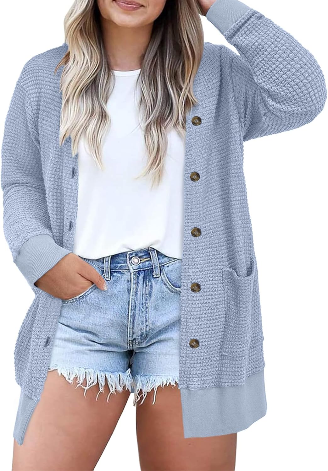 Eytino Womens Plus Size Cardigans for Casual Chic Style