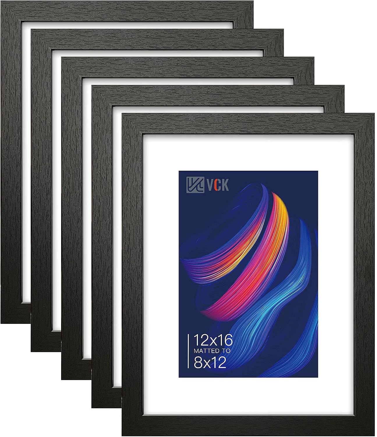 VCK 12x16 Inch Picture Frames Set of 5 for Wall Display