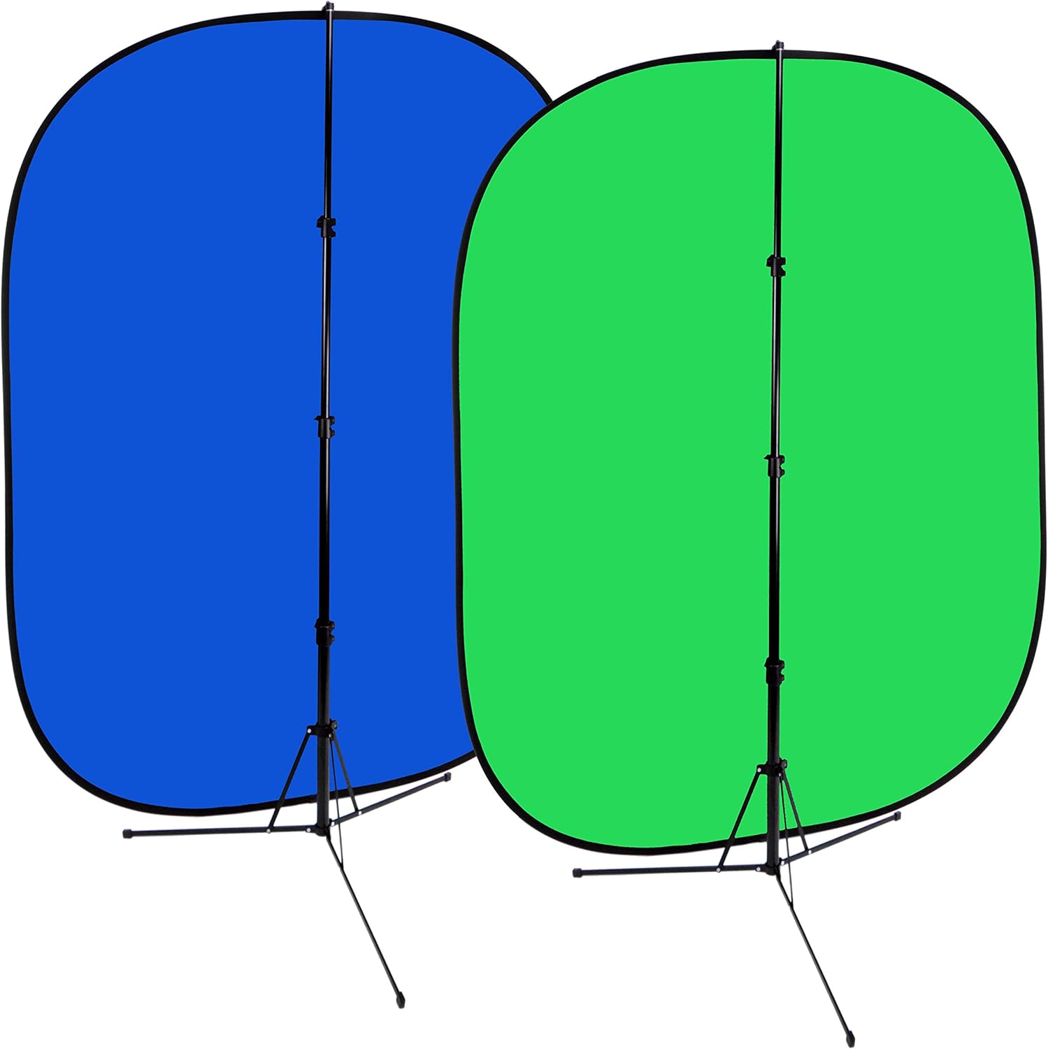 Fotodiox 5ftx7ft Collapsible Chromakey Green and Blue Background Kit