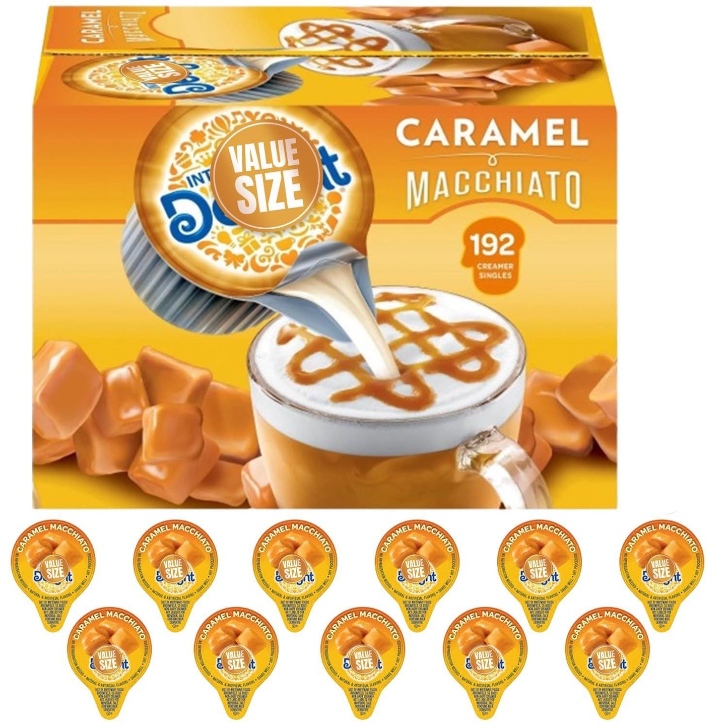 Pogalight Caramel Macchiato Creamer Singles for Perfect Coffee