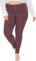 YMI Hyperstretch Skinny Mid-Rise Pants - Curve-Hugging Comfort