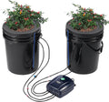 VEVOR DWC Hydroponics Grow System - 5 Gallon 2-Bucket DWC