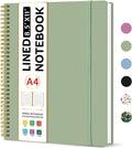 Taja Spiral Lined Notebook 8.5in x 11in - Large A4 Journal for Work