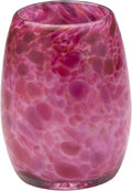 Votive Candle Holder Handmade Blown Glass - Pretty in Pink