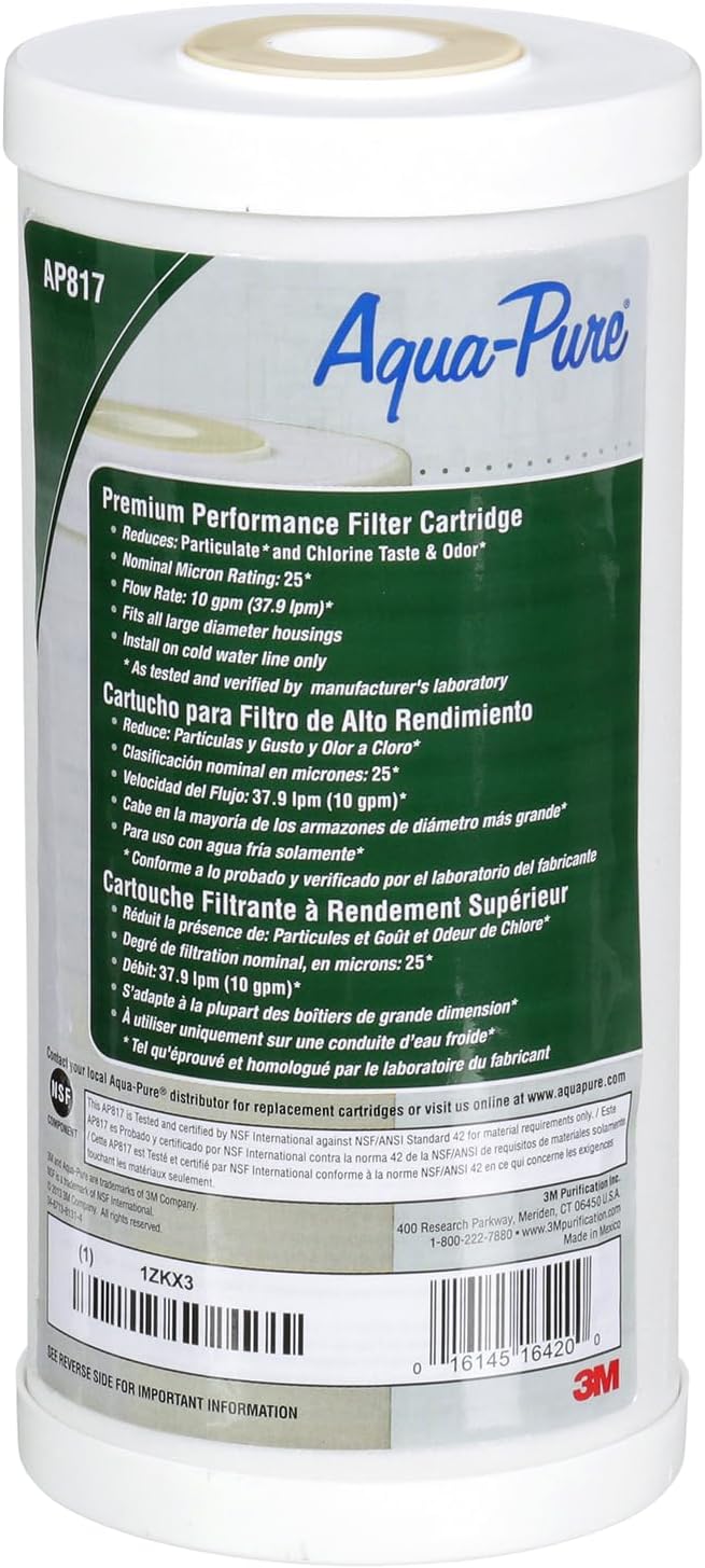 3M Aqua-Pure Whole House Replacement Water Filter Cartridge AP817