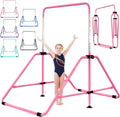 Foldable Gymnastic Bar for Kids Ages 3-9 - 9 Heights, 200 lb Capacity