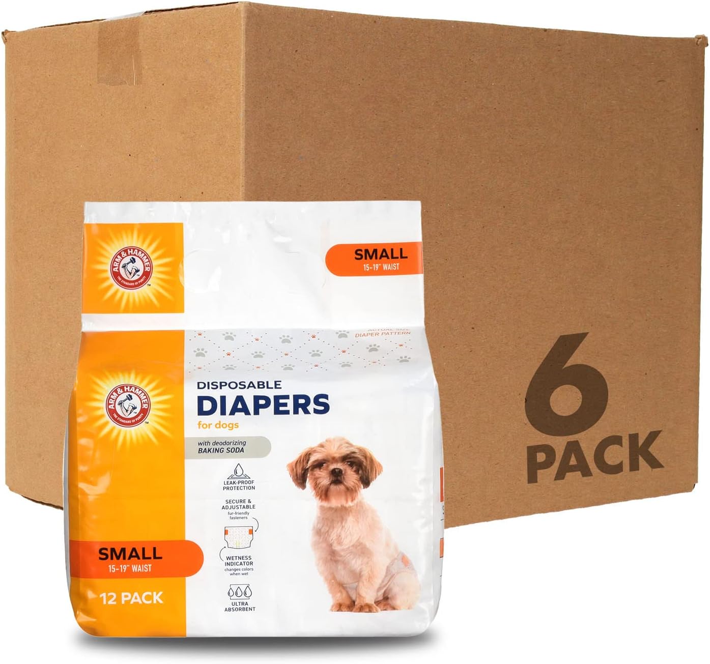 Ultra-Absorbent Dog Diapers for Female Dogs by Arm & Hammer