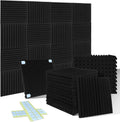 54 Pack Acoustic Foam Panels 1 x 12 x 12in - Noise Reduction