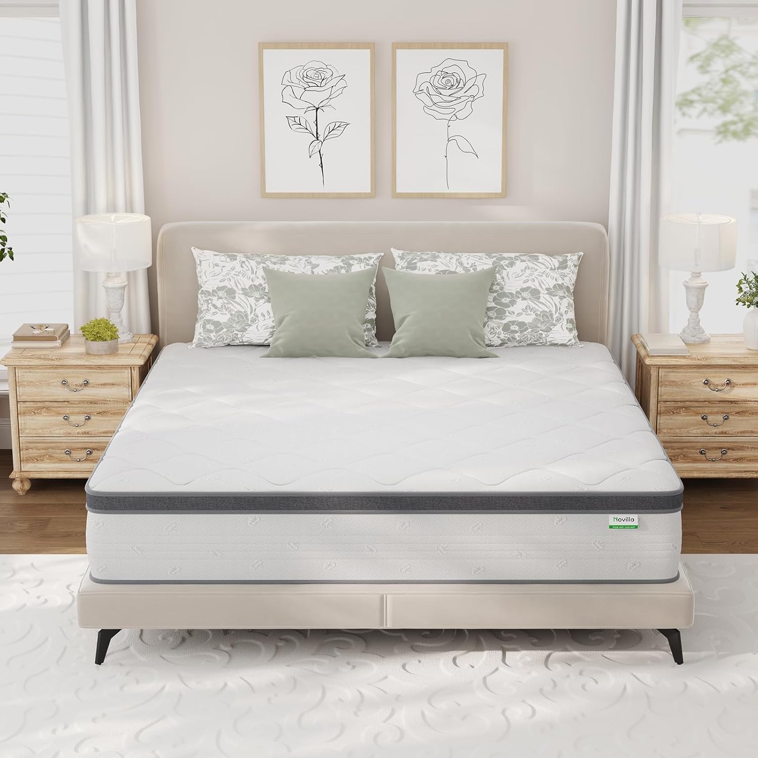 Novilla 14 Inch King Mattress for Ultimate Comfort and Support