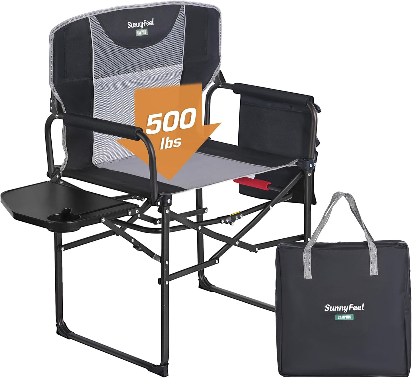 500 LBS Heavy Duty Directors Chair by SUNNYFEEL