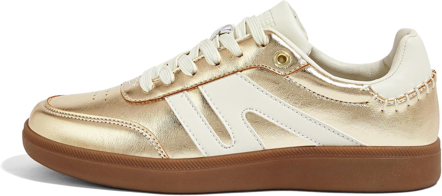 Classic Retro Gum Sole Fashion Sneakers for Women by LUCKY STEP