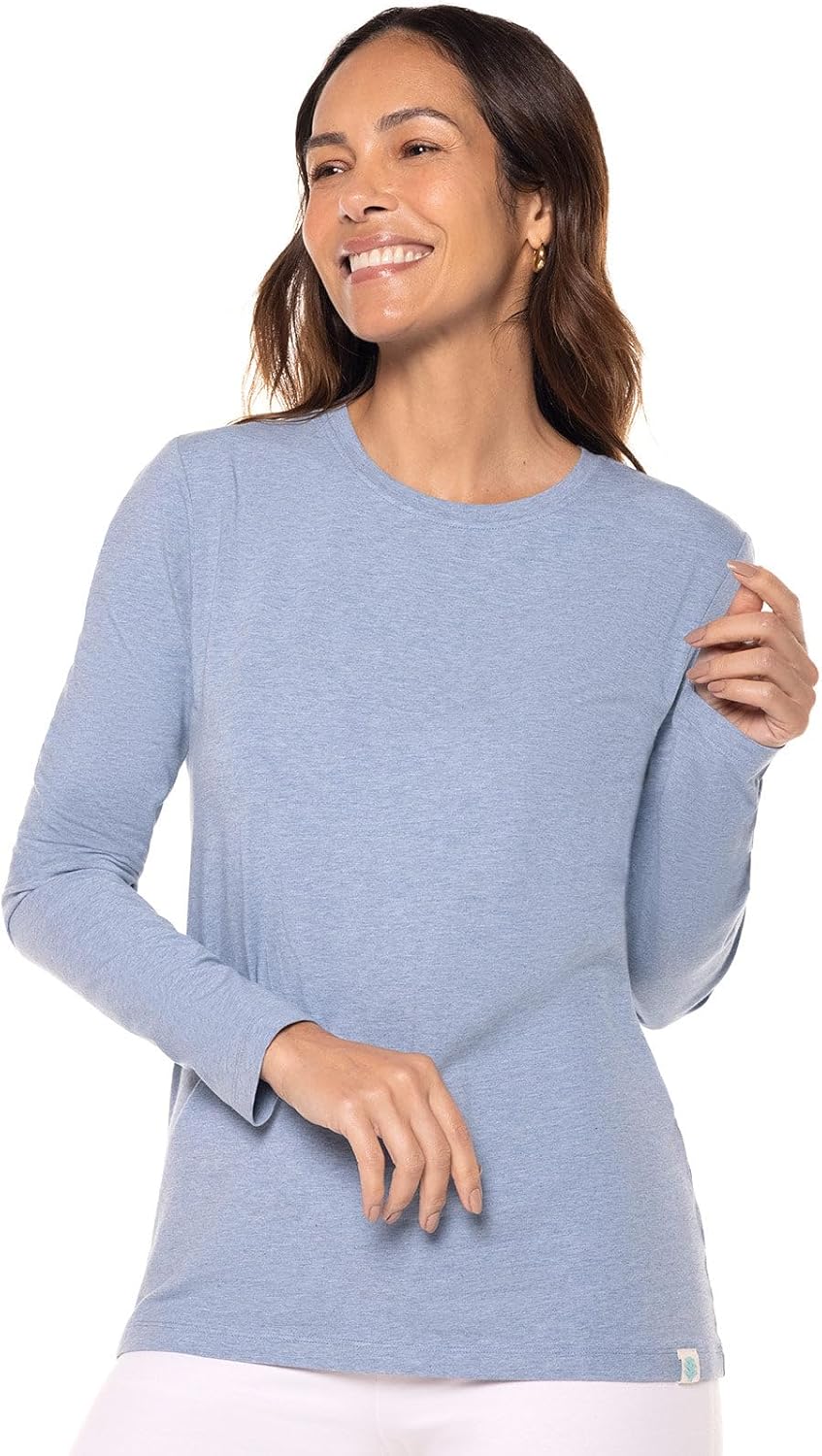 Long Sleeve Crewneck T-Shirt with UPF 50+ Sun Protection