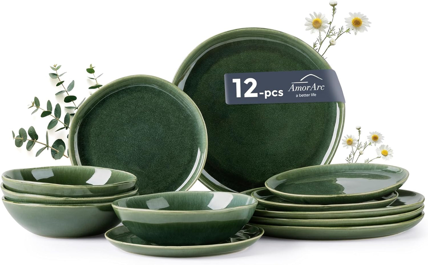 AmorArc Ceramic Dinnerware Sets for Stylish Dining Experience