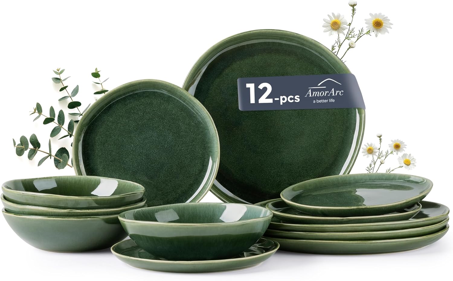 AmorArc Ceramic Dinnerware Sets for Stylish Dining Experience