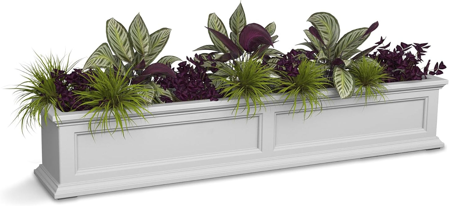 Mayne Fairfield 5-Foot Window Box Self-Watering Planter for Flowers