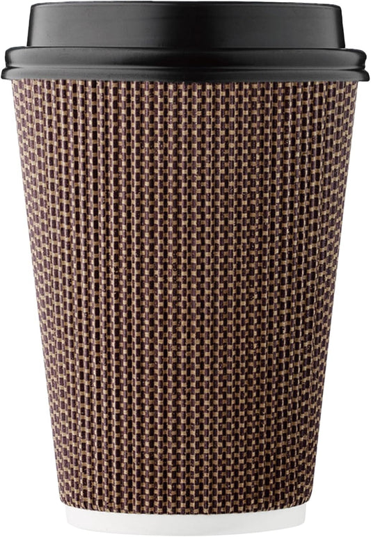 Insulated 12oz Coffee Cups with Lid - Gourmet Quality!