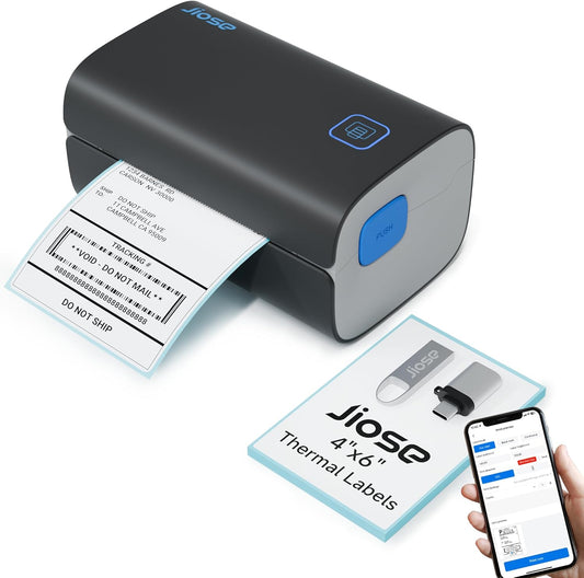 Jiose 4x6 Bluetooth Label Printer - Ship with Ease!