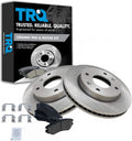 TRQ Front Brake Pad & Rotor Kit Compatible with 2003 Hyundai Sonata