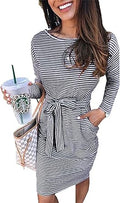 PRETTYGARDEN Women's Fashion Casual Long Sleeve Bodycon Dress