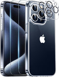 Red2Fire iPhone 15 Pro Case Clear - Slim Military-Grade Protection