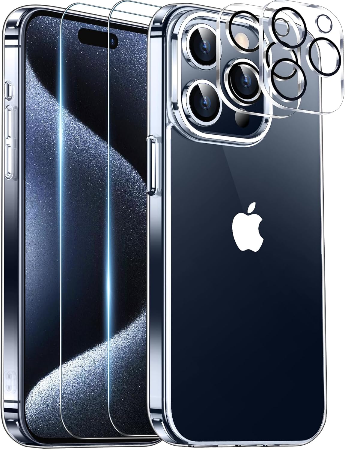 Red2Fire iPhone 15 Pro Case Clear with Military-Grade Protection