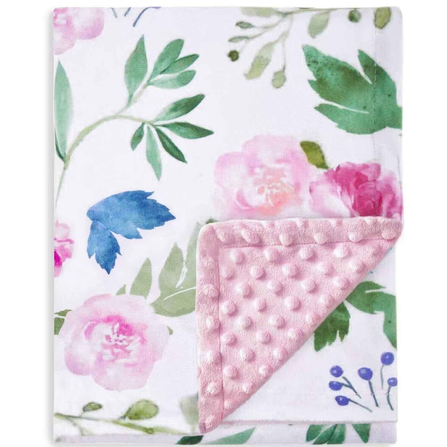HOMRITAR Super Soft Baby Blanket - Cozy Double Layer Minky