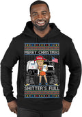 Trump Ugly Xmas Hoodie - Premium Festive Fun!