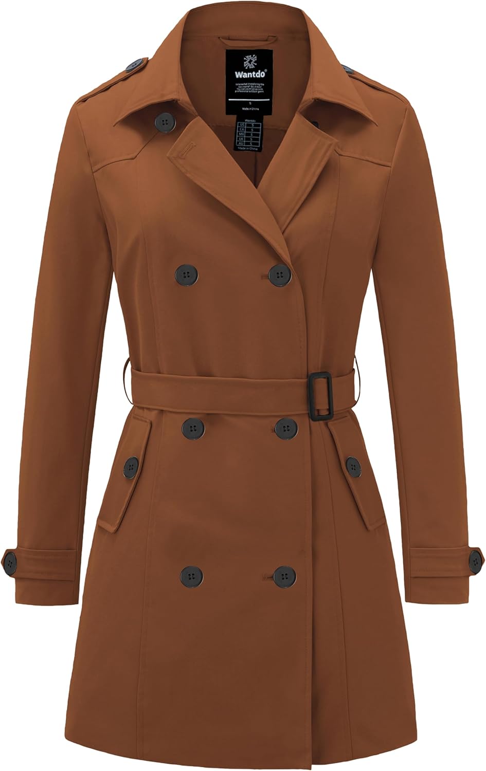 Wantdo Women's Waterproof Trench Coat for All Seasons Style