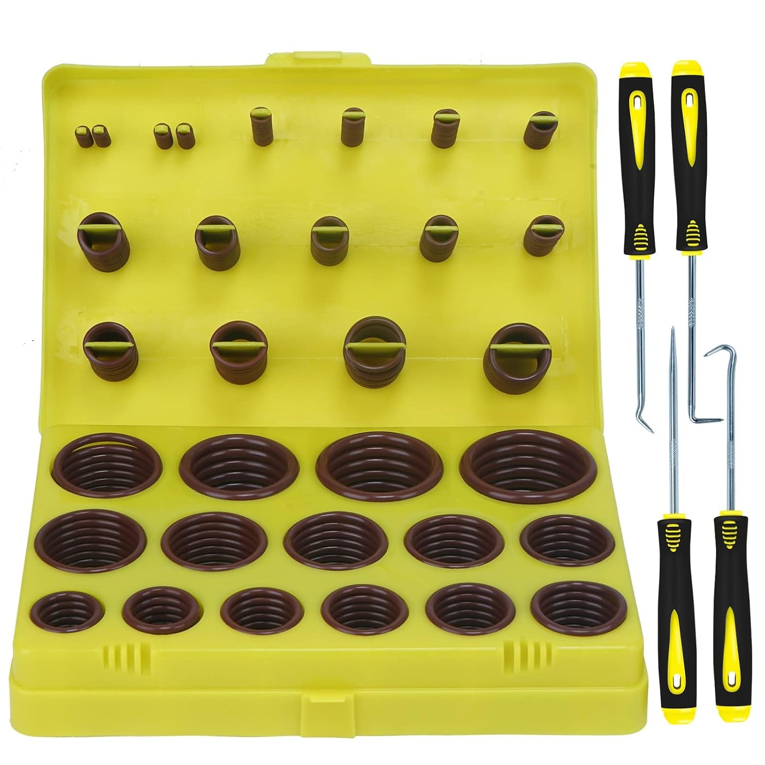 382 PCS SAE FKM Viton O Ring Assortment Kit for High Temp