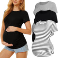 3 pack of comfy maternity blouses for stylish pregnancy wear