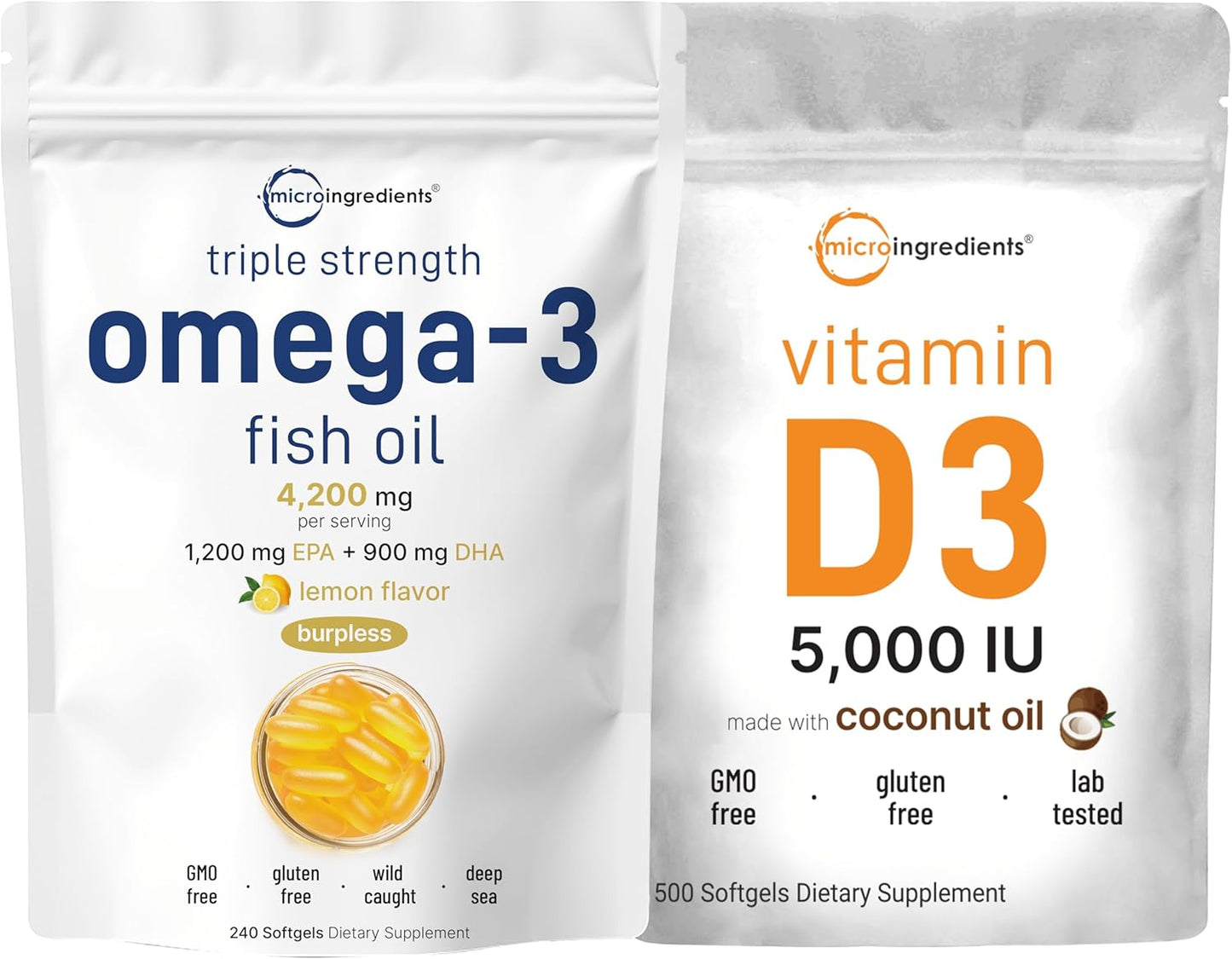 Wild-Caught Omega-3 Fish Oil Bundle