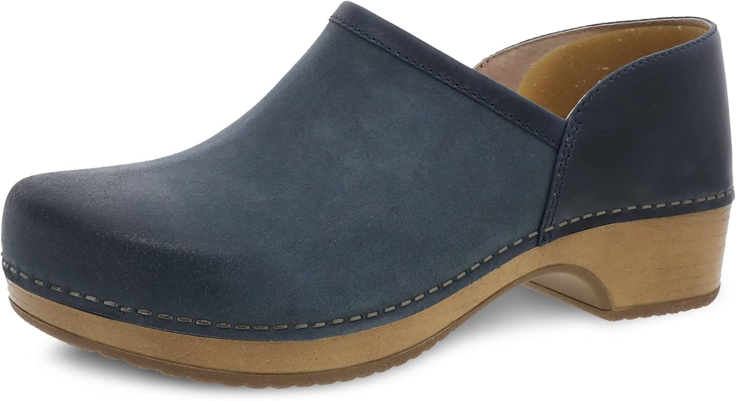 Dansko Brenna Slip On Clogs for Women with Memory Foam Comfort