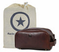 Leather Toiletry Travel Pouch Waterproof Dopp Kit - Spacious Grooming