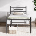 Novilla Twin Bed Frame with Headboard and Footboard for Storage