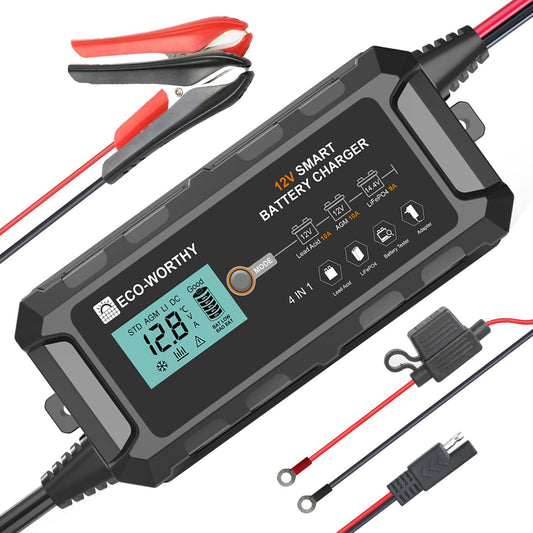 ECO-WORTHY 10A Smart Car Battery Maintainer