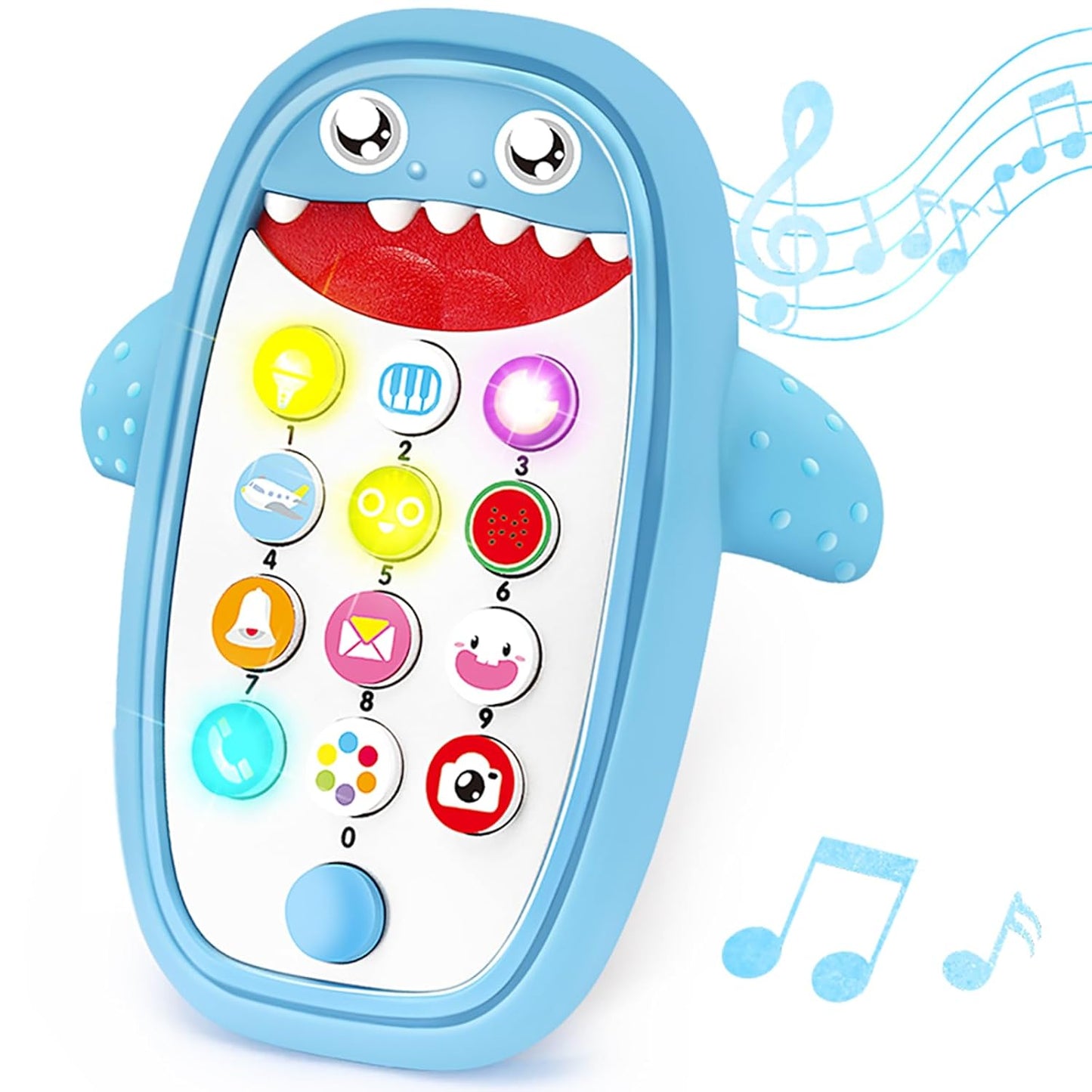 Interactive Baby Shark Toy Phone with Teether Case