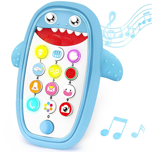 Interactive Baby Shark Toy Phone with Teether Case