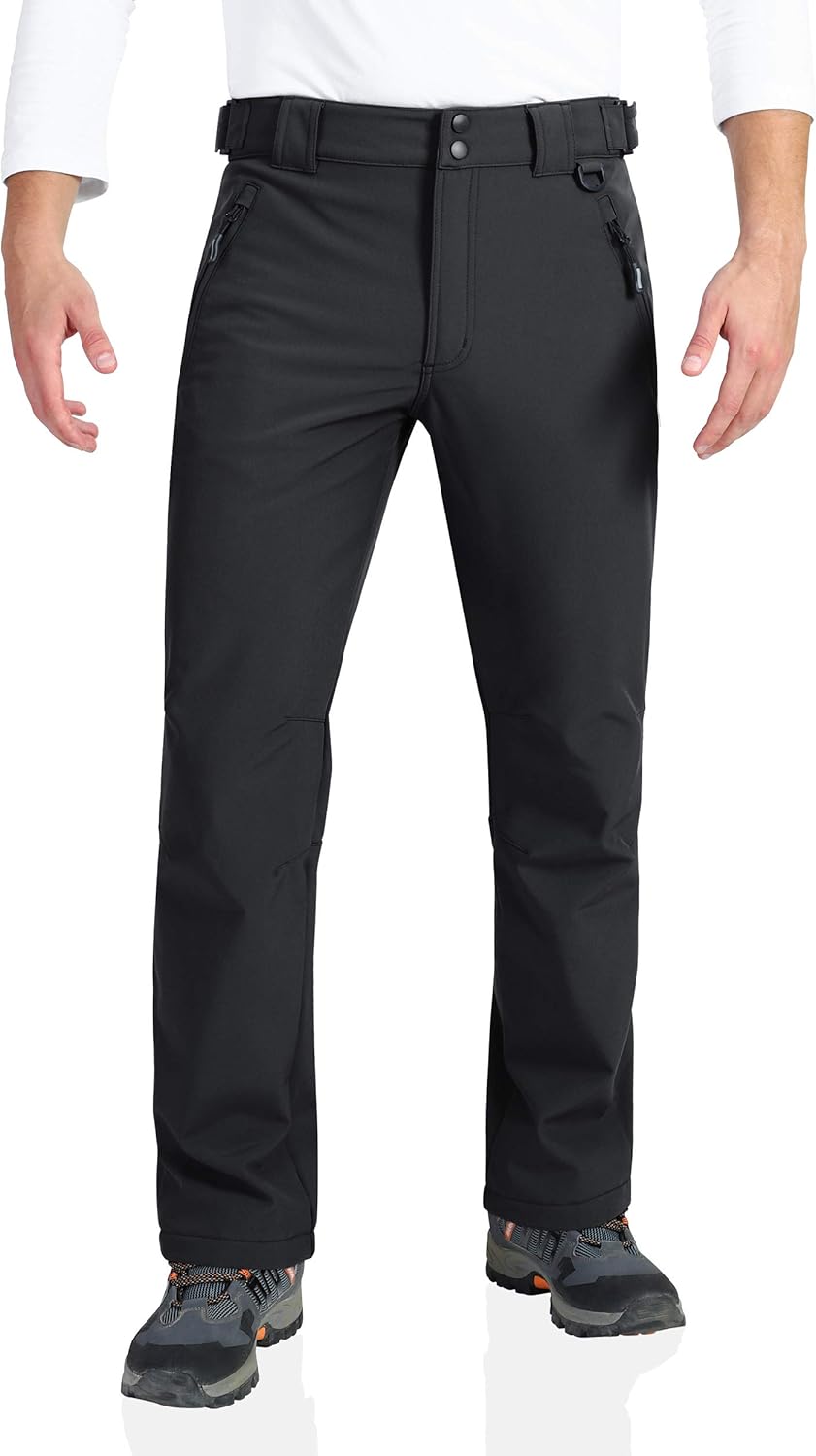 Outdoor Ventures Men's Lite Waterproof Windproof Fleece Pants