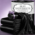 DECOLURE Satin Bed Sheets Twin Size - Luxury Silky Set