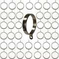 40Pcs Curtain Rod Rings 1.26 in Inner Dia Drapery Rings - Smooth