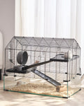 VEVOR Hamster Cage 360 Viewing Transparent Habitat - Spacious, Durable