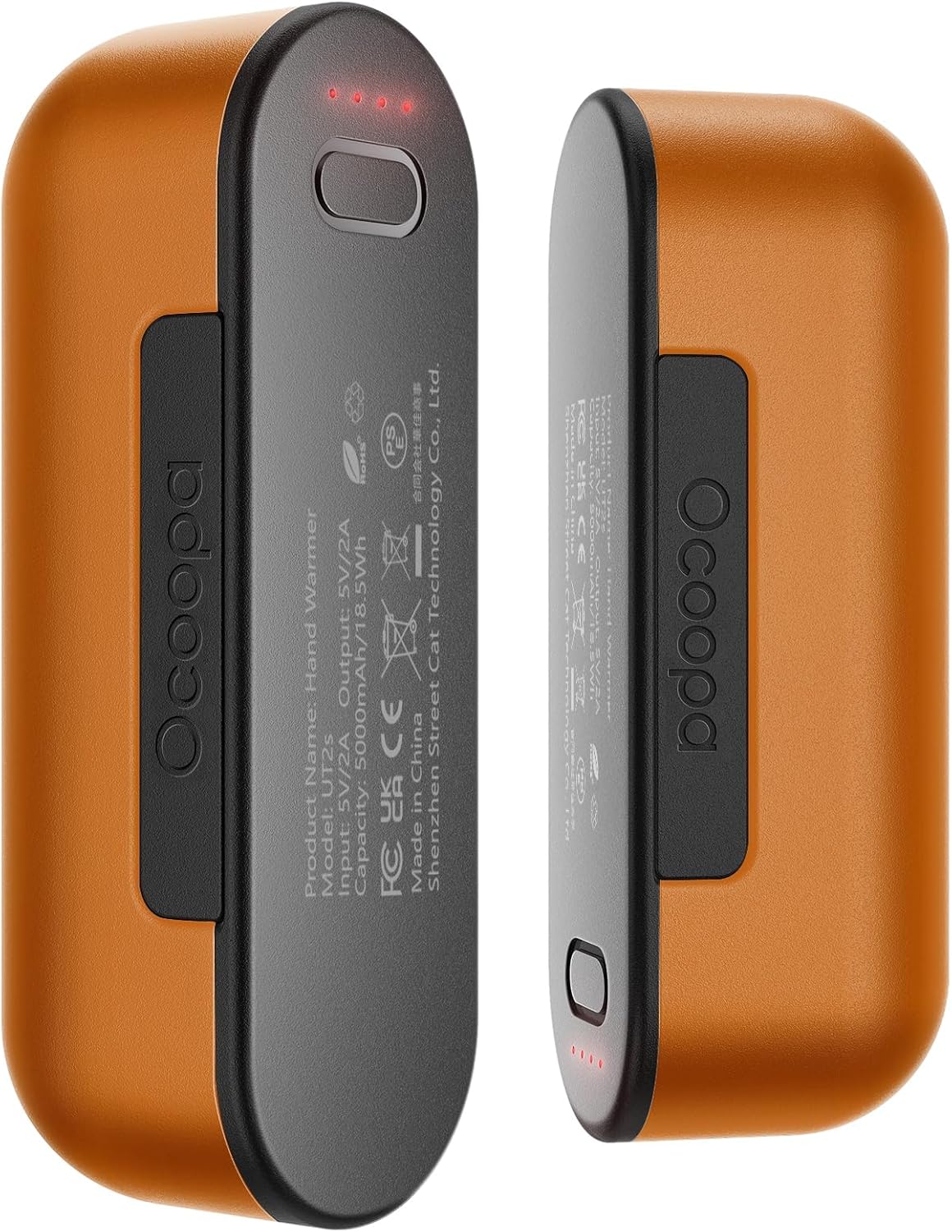 Rechargeable Magnetic Hand Warmers - 4 Heat Levels, 10000mAh USB-C Charger