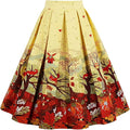 Girstunm Women's Tulle Pleated Bubble Skirt with Pockets - Vintage